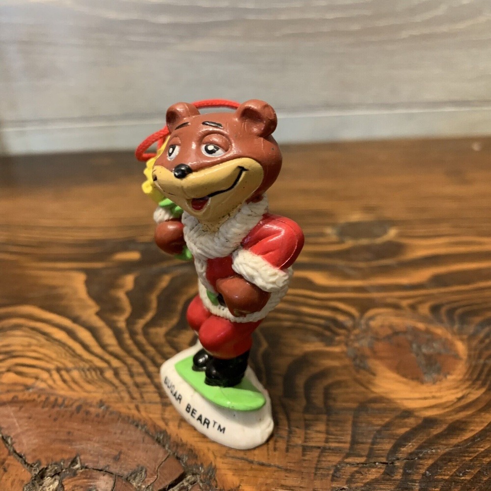 CHRISTMAS ORNAMENT SUGAR BEAR VINTAGE 1993 Post Golden Crisp‎ Cereal - Picture 4 of 5
